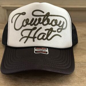 OTTO Black and White Trucker Hat